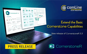 A press release cover on the release of CornerstoneR 3.3